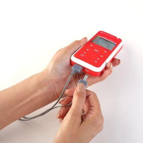 Cefar TENS machine with lead connector detail