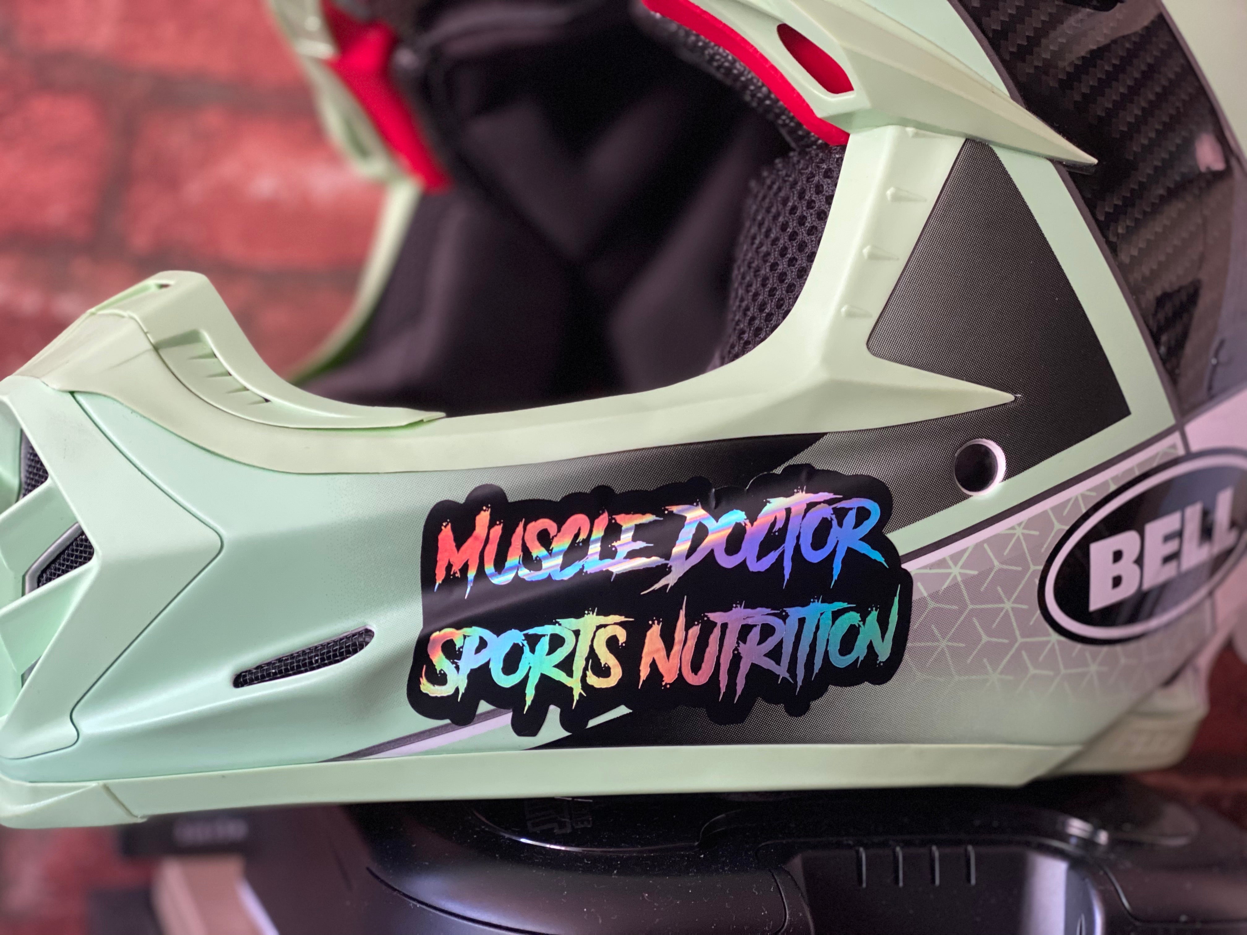 Iridescent Muscle Doctor Stickers